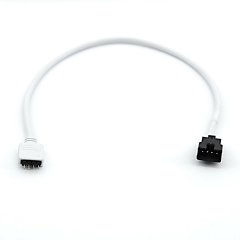 12 Inch 4 Male Flat Pin to 4 Female Snap Connector Adapter Cable LED RGB Strip Light Octane Lighting