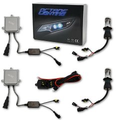 50w 6K 6000k Super White Hi/Low H4 HID Light Bulbs Bi-Xenon Headlight Kit Octane Lighting