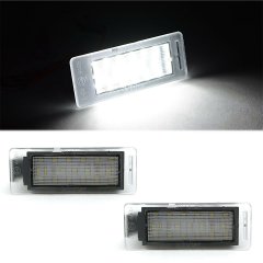 White LED Light Rear License Plate Frame Bulbs Pair Fits 10-13 GMC Terrain Octane Lighting
