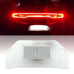 White LED Light Rear License Plate Bulbs Lamp Pair Fits 06-14 Dodge Charger Octane Lighting