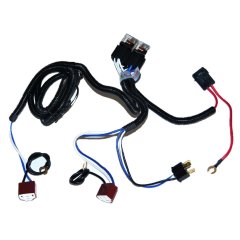 Ceramic H4 7 Inch Headlight 2 Headlamp Light Bulb Socket Plug Relay Wiring Harness Octane Lighting