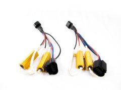 H13 Plug-and-Play Interface Cable w/ 2 resistors Pair Race Sport Lighting