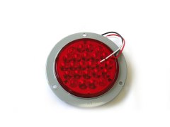 Truck and Trailer LED 4 Inch Round Red w/ 3 Hole Mount Race Sport Lighting