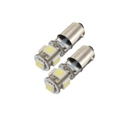 BA9S 5050 CANBUS LED Amber Pair Race Sport Lighting