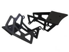 07-18 Jeep Wrangler Dual 3x3 Inch Spot Light Window Pillar Brackets Style 1 Race Sport Lighting