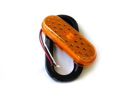 Truck and Trailer LED 6x2.5 Inch Amber w/ Grommet Sold Individually Race Sport Lighting