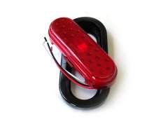 Truck and Trailer LED 6x2.5 Inch Red w/ Grommet Sold Individually Race Sport Lighting