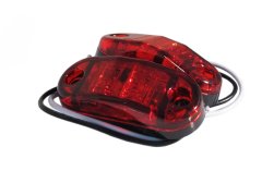 Truck and Trailer LED 2.5x1 Inch 12V LED Marker Strobe Red Come in Pairs Race Sport Lighting