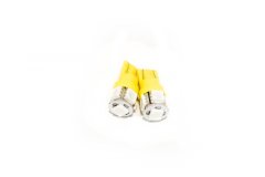 T10 5050 LED 5 Chip Bulbs Amber Pair Race Sport Lighting