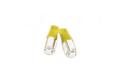 T15 5050 LED 9 Chip Bulbs Amber Pair Race Sport Lighting