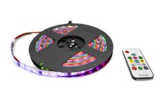 16.4 Foot 5 Meter 5050 RGB Chasing Function Strip Lighting and Controller IP67 Rated with Epoxy protection Race Sport Lighting