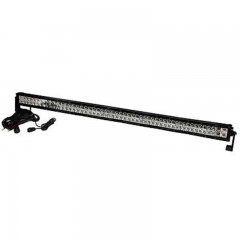 50" 300W White 4D Dual Row 100-LED Spot Flood Light Bar w/ Switch Off Road Truck