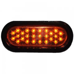 6" OVAL 26-AMBER LED PANEL WITH BLACK GROMMET TRAILER LIGHT