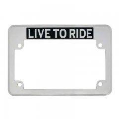 "Live to Ride" Motorcycle License Plate Frame | Motorcycle Products