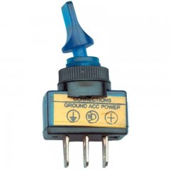 Glow Duckbil 3 Prong Switch - Blue | Wiring, Plugs, / Harness