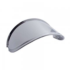 7" Round Headlight Stainless Extended Visor | Headlight Visors and Shields
