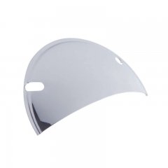 5 3/4" Round Stainless Headlight Shield | Headlight Visors and Shields