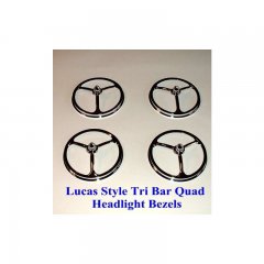 3 3/4 And Lucas Style Quad Bullet Headlight Covers