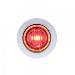 3 LED Dual Color Mini Clearance/Marker Light - Red/Blue | Clearance Marker Lights