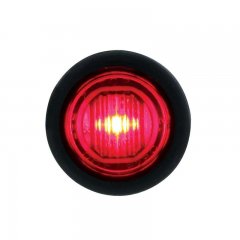 1 SMD LED Mini Clearance/Marker Light with Rubber Grommet - Red LED / Lens | Clearance Marker Lights