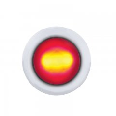 3 LED Dual Function Mini Diamond Light - Red LED/Red Lens | Clearance Marker Lights