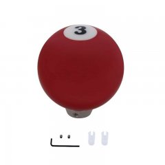 Red 3 Pool Ball Gear Shift Knob Lever Handle Column Floor Shifter Hot Street Rod