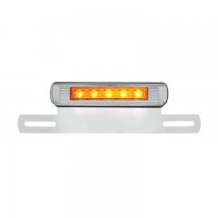 5 Amber LED License Bracket - Auxiliary Light | License Plate Accessories