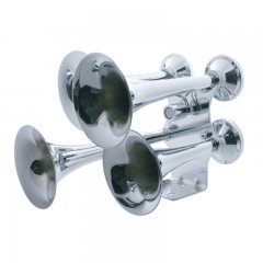 4 Trumpet Chrome Train Horn | Train Horns