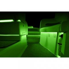 15Ft 12V Rv Motorhome Trailer Green LED Under Glow Waterproof Light Bulb Strip