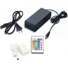 24 Key Ir Remote Controller Control For 5050 SMD RGB LED Strip & Us Power Supply