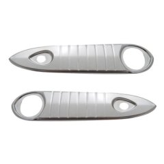 49-50-51-52-53-54 Chevy Door Handle Trim Knuckle Nail Guards Stainless Pair