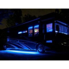4Pc 12" Rv Motorhome Trailer 15 Blue LED Under Glow Waterproof Light Bulb Strips