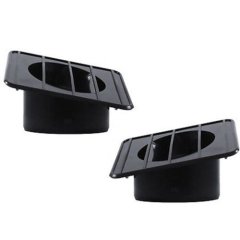 67-72 Chevy GMC Pickup Truck Defroster Defrost Duct Left & Right Side Black Set