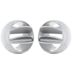 67-72 Chevy Truck Chrome A/C Air Conditioning Heat Dash Outlet Vent Ball Pair