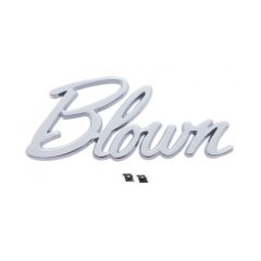 Chrome "Blown" Emblem Script Universal Fit Show Car Truck Hot Street Rat Rod