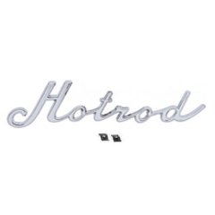 Chrome "Hotrod" Emblem Script Universal Fit Show Car Hot Street Rat Rod