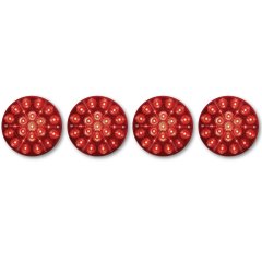 75-82 Chevy Corvette Red LED Rear Tail Light Lamp Lens 1975 1976 1977-1982 Set