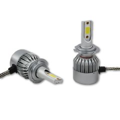 H7 64210 C6 LED COB 36W 12V 3800 Lumens Headlight / Fog Lamp Light Bulbs Pair