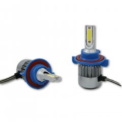 H13 9008 C6 LED COB 6000K 35W 12V 3800 Lumens Headlight Fog Lamp Light Bulb Pair