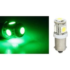 (1) Green 5-LED Dash Indicator Instrument Panel Cluster Gauges Light Bulb #57