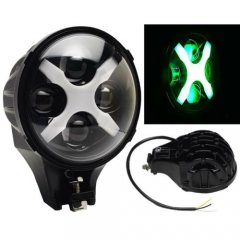 6" Off Road Lamp LED Green X Auxiliary Fog Spot Flood Light 6k 40w 8000 Lmn