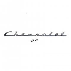 1954 54 Chevy Chevrolet Chrome Trunk Emblem Script New Bel Air 210 150 Chevrolet