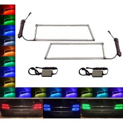 03-06 Chevy Silverado Multi-Color Changing LED RGB Lower Headlight Halo Ring Set Octane Lighting