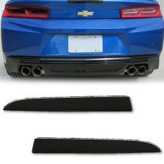 16-18 Chevrolet Camaro Smoked Rear Bumper Reflector Lenses Left and Right Pair Octane Lighting