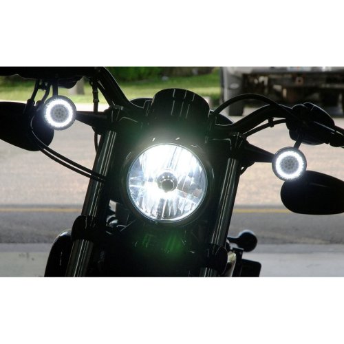 6500k H4 SMD COB 360° LED White Motorcycle Headlight HID Hi/Low Light Bulb