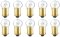 #55 6V Dash Speedometer Gauge Cluster Map Glove Box Light Bulbs Lamps 6 Volt x10