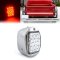 Red LED RH Tail Light Clear Lens & Chrome Housing for 1940-53 Chevy GMC Truck