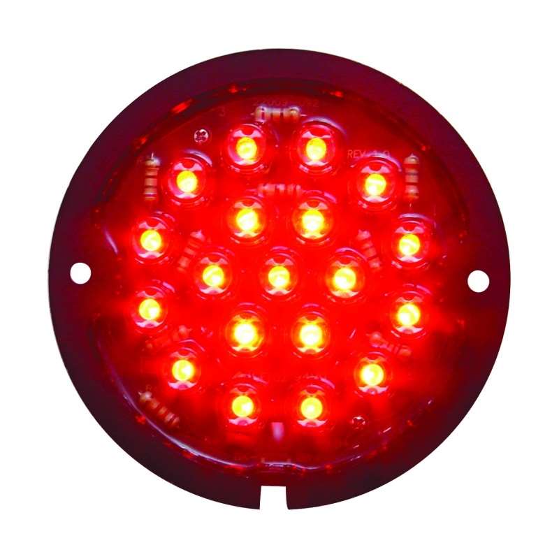 1933-36 Ford LED Tail Light - Retrofit - Red/Clear | LED / Incandescent