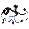 Dual High Low Beam Headlight Relay Wiring Harness H4/9003 With High Heat Ceramic Plugs