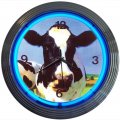 COW NEON CLOCK